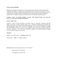 cash register repairer resume december 2020