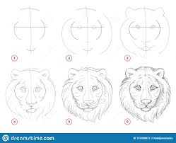 Apprendre à dessiner en ligne. Dessin Au Crayon Etape Par Etape De Creation La Page Montre Comment Apprendre Que Croquis D Aspiration Des Tigres Mignons Imagina Illustration De Vecteur Illustration Du Montre Croquis 153399831