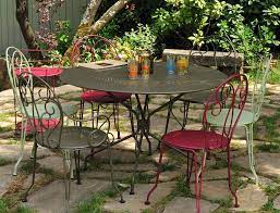 table ronde 96 cm montmartre table de jardin en metal meuble jardin salon de jardin metal table jardin metal