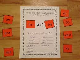 Prefixes And Suffixes Center Activity Building Words Prefixes And Suffixes Prefixes 3rd Grade Words