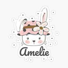 Eastern Bunny Amelie. Cute Gift for Little Baby Girl Poster for Sale by  Kiwwwi | Redbubble