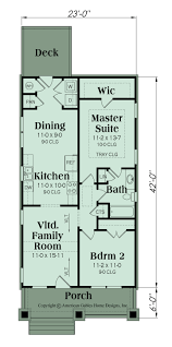 Narrow lot house plans & designs for builders. Bungalow Plan 966 Square Feet 2 Bedrooms 1 Bathrooms Roswell Narrow Lot House Plans Narrow Lot House House Plans One Story