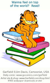 Wanna Feel On Top Of The World Read Garfield And Odie Garfield Cartoon Garfield
