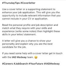 No one likes writing them, and recruiters just skim them. ØªÙˆÙŠØªØ± Iag Medway Ø¹Ù„Ù‰ ØªÙˆÙŠØªØ± Thursdaytips Coverletter Use A Cover Letter Or A Supporting Statement To Enhance Your Job Application If You Need Some Help With A Cover Letter Get In