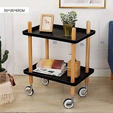 Mobile Computer Desk Bjlwt Sofa Side Table With Wheels Tray End Table Living Room Bedroom 2 Tier Night Sofa Side Table Bedroom Night Stands Living Room Table