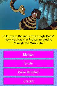 Pixie dust, magic mirrors, and genies are all considered forms of cheating and will disqualify your score on this test! In Rudyard Kipling S The Jungle Trivia Questions Quizzclub