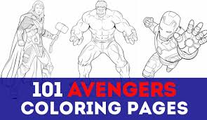 updated 101 avengers coloring pages