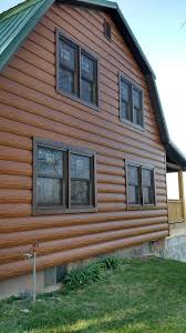 Trulog steel siding was the perfect solution for a maintenance free cabin. Custom Country Style Steel Log Siding In Chillicothe Mo Rustic Exterior Kansas City By Trulog Steel Log Siding Houzz
