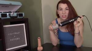 Lily ORiley Reviewing the Doxy Massager (SFW)