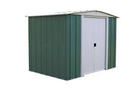 Chalet Jardin Rmg8662 Abri De Jardin Acier Galvanise Vert Beige 253 X 181 X 177 Cm Chalet De Jardin Abri De Jardin Abri