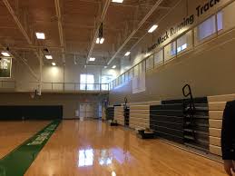 Bleacher End Of Triple Court Space Eagle Hill Gym Health And Wellness Center Interior Details Health And Wellness