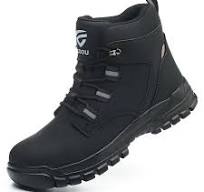 Amazon.com: COOU Steel Toe Boots for Women Men Slip ...