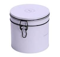 145x145x55mmH Tin Lunchbox for Biscuit Cookie Pastry Snack Candy Packaging  with 2 Sealed Hasp Toggle Latch