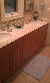 Master Bath Guest Bath Vanity Cabinet Homecrest Cabinets Hershing Door Maple Ginger With Mocha Bathroom Design Inspiration Homecrest Cabinets Kitchen Sale