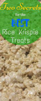 Two Secrets For The Best Rice Krispies Ever Recipe Rice Krispy Treats Recipe Rice Krispie Treats Original Recipe Rice Krispies Recipe