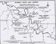 Hatfield Mccoy Feud Map Hatfield Hatfields And Mccoys Hatfield And Mccoy Feud