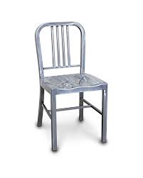 Navy Replica Steel Chair Raw Metal Varnish Cintesi Steel Chair Chair Furniture Trends