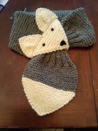 It's funny how i've never tried to sew a. Baby Knitting Patterns Adjustable Fox Scarf Gray Hand Knit Neck Warmer For Kids O