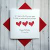 The most common birthday card love material is metal. 3
