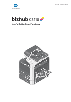Trouvez votre pilote d'impression, aux manuels de tous nos produits business hub ou autres équipements. Scan Option Settings Pdf Konica Minolta Bizhub C3110 Bizhub C3110 Scan Functions User Guide Page 14