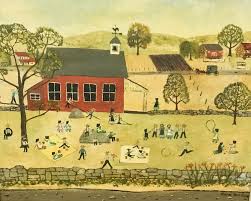 See more ideas about amish, amish house, amish country. Folk Art Painting Of Amish Children In Schoolyard Sold At Auction On 23rd January Bidsquare
