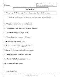Adjective Worksheets 1st Grade Adjective Worksheet For 1st Grade Adjective Worksheet Adverbs Worksheet 2nd Grade Worksheets