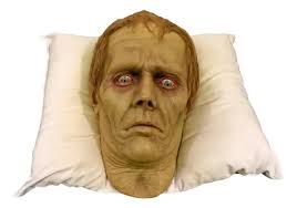 Almofada decorativa Roger Head Pal Beige Decoração de Halloween