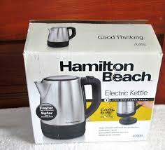 Hamilton Beach 40998 Electric Kettle 1l Stainless Steel New In Opened Box Hamiltonbeach Kettle Electric Kettle Hamilton Beach