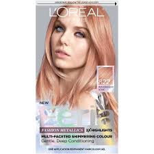 L Oreal Paris Feria Multi Faceted Shimmering Permanent Hair Color 822 Rose Gold Medium Iridescent Blonde 1 Kit Walmart Com Feria Hair Color Permanent Hair Color Kardashian Hair