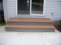 Image Result For Paver Patio Stairs With Landing 2019 Deck Ideas Patio Steps Patio Stairs Concrete Patio