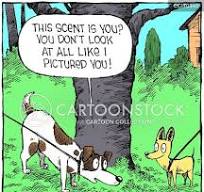 Desenhos animados e histórias em quadrinhos com cheiro de cachorro - imagens engraçadas do CartoonStock