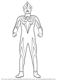 Learn How To Draw Ultraman Cosmos Ultraman Step By Step Drawing Tutorials Drawing Tutorial Learn To Draw Drawings
