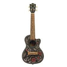 Bamboo Flower & Roll New Generation Black Edition Concert Ukulele