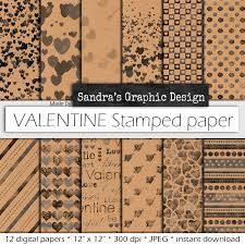 Download this app from microsoft store for windows 10, windows 10 mobile, windows 10 team (surface hub), hololens. Stamps Digital Paper Valentine Stamps With Patterns Stamped On Brown Paper For Valentines Card Making Scrapbooking 657 Sandra S Graphic Design