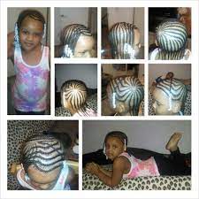 Just A Taste Natural Braided Style With Designs And Beads On A 4 Year Old Girl Perfect For Girly Girls Little Girl Braids Kid Braid Styles Kids Hairstyles