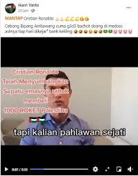 Cuba app android baru yang telah dipertingkat! Cek Fakta Cristiano Ronaldo Sumbang Sepatu Emas Untuk Membeli 1 000 Roket Palestina Ini Faktanya