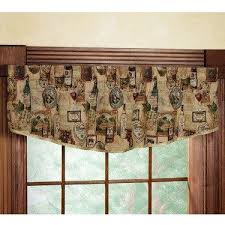 napa wine gathered valance kitchen