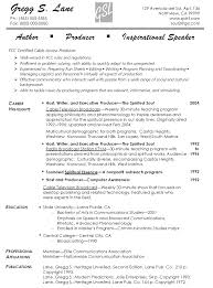 host writer executive producer resume