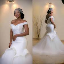 What is trumpet wedding dress? New Fashion African Mermaid Wedding Dresses 2021 Vestido De Noiva Black Girl Women Off The Shoulder Wedding Gowns Bridal Dress Buy Cheap In An Online Store With Delivery Price Comparison Specifications