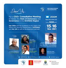 CSOs consultative meeting to review the State of Democracy and Governance  in the ECOWAS Region – West Africa Network for Peacebuilding (WANEP)