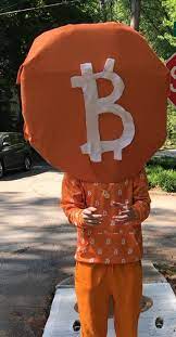 This particular costume is extremely simple yet clever. My Brother Made A Bitcoin Costume Bitcoin