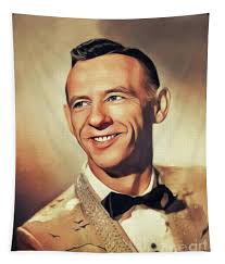 Hank Snow, Music Legend Tapestry by Esoterica Art Agency