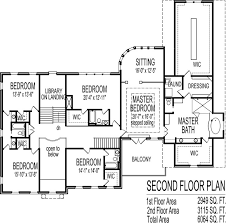 7 Bedroom Colonial House Plan Mansion Floor Plan Large House Plans House Plans One Story