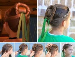 Diy Flecht Und Hochsteckfrisuren Aus Dem Kinofilm Die Eiskonigin Frisur Hochgesteckt Geflochtene Frisuren Kinderfrisuren