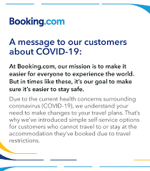 Booking Com On Twitter For Our Customers Impacted By Travel Restrictions Related To Covid 19 We Ve Added Self Service Options Please Sign In To Your Https T Co 0wk3gnlnvf To See What Options Are Available To You Https T Co 2fuab7r0lx