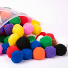 POMPONES 40MM COL SURT