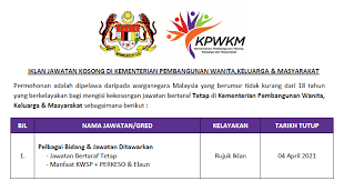 We did not find results for: Permohonan Jawatan Kosong Di Kementerian Pembangunan Wanita Keluarga Dan Masyarakat Kelayakan Pmr Pt3
