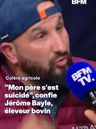 Colère agricole: "Mon père s'est suicidé", confie Jérôme, éleveur de  bovins, qui s'est "promis de faire payer tous les gens qui l'ont aidé à  aller dans la tombe" #sinformersurtiktok #france ...