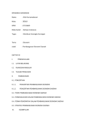 Pengertian Negara Berkembang