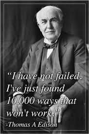 Thomas Edison Inventor Inspiring Quote Poster Ironic Historic 24x36 Rare Historical Quotes Philosophy Quotes Edison Quotes